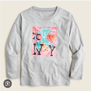 NWT J. CREW X KATHERINE BERNHARDT LIMITED EDITION LOVE 💗 TOP, M